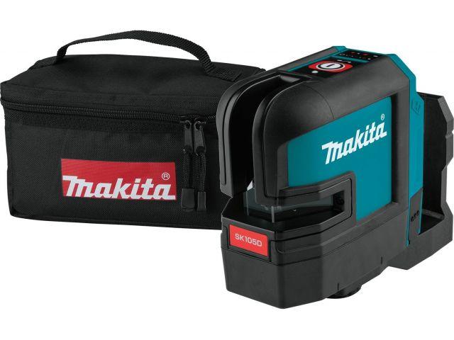 Нивелир лазерный MAKITA SK 105 DZ в сумке (проекция: крест, до 35 м, +/- 0.30 мм/м, резьба 1/4") - фото 1 - id-p92568605