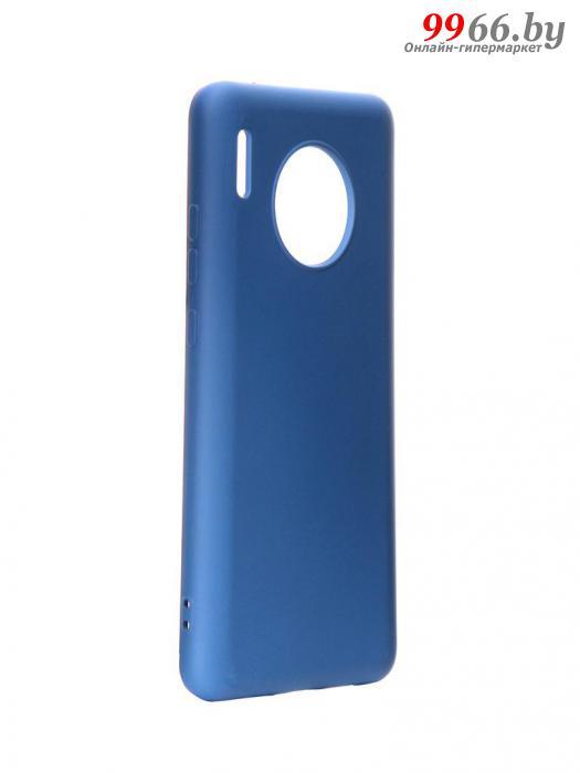 Чехол для мобильного телефона Huawei Mate 30 силиконовый синий DF hwOriginal-05