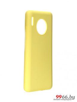 Аксессуар Чехол DF для Huawei Mate 30 Silicone Yellow hwOriginal-05