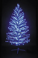 LED-Ель синяя, 180см,600 светодиодов, с синими шариками