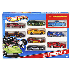 Hot Wheels 54886 Хот Вилс Подарочный набор из 10 машинок, фото 3