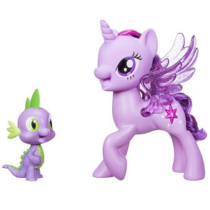 Hasbro My Little Pony C0718 Май Литл Пони "Сияние" Поющие Твайлайт и Спайк, фото 2