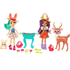 Enchantimals Mattel Enchantimals FDG01 Набор из двух кукол с любимыми зверюшками, фото 2