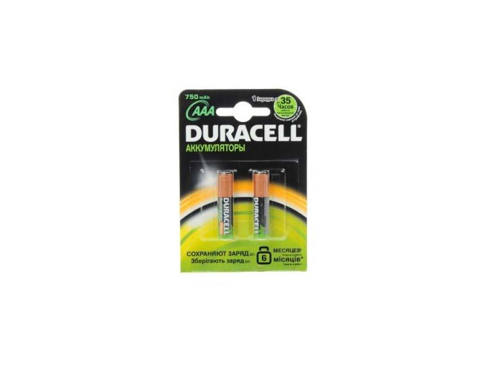 Аккумулятор DURACELL AAA 750mAh 2BP 1шт