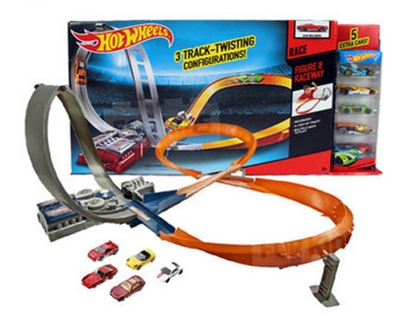 Hot Wheels X2586 Figure 8 Raceway + 6 машин - фото 1 - id-p77345717