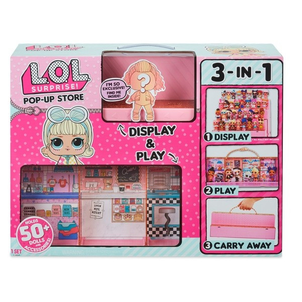 LOL Surprise Pop-Up Store 3-in-1 Playset, ЛОЛ дом-кейс-подиум 3 в 1 - фото 2 - id-p88503572