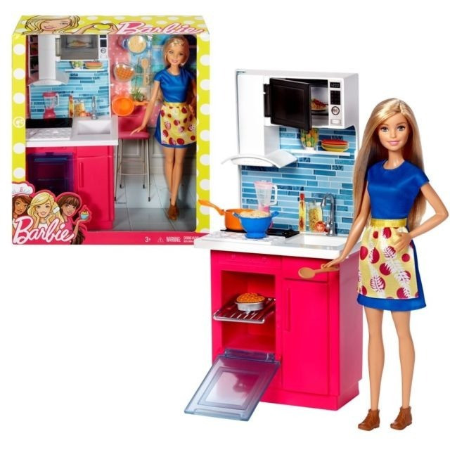 Кукла Барби с набором мебели DVX51/DVX54 Mattel Barbie - фото 1 - id-p88243444