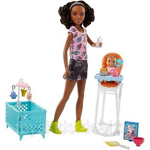 Barbie (Барби) Игровой набор Кукла Барби няня FHY97/FHY99 Mattel Barbie, фото 2