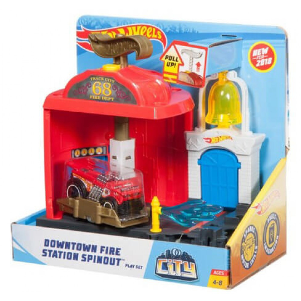 Игровой набор Хот Вилс "CITY" Пожарная станция FRH28/FRH29 Hot Wheels - фото 3 - id-p88243459