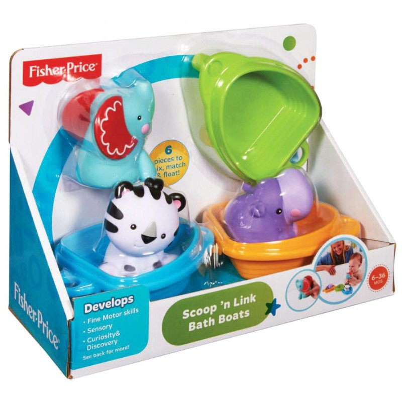Набор игрушек для ванной "друзья на лодочках" CDC04 Mattel Fisher-Price