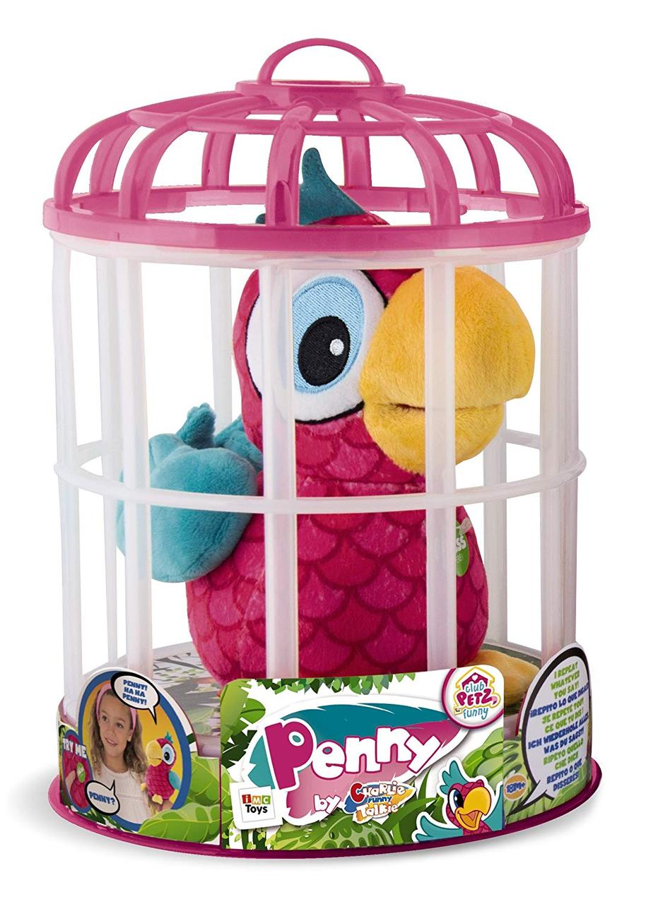 IMC Toys Интерактивный Попугай Penny (розовый) повторяет слова 95038 Club Petz Funny