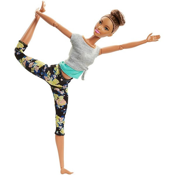 Барби Безграничные движения Шатенка с пучком Mattel Barbie FTG82 - фото 3 - id-p98602859
