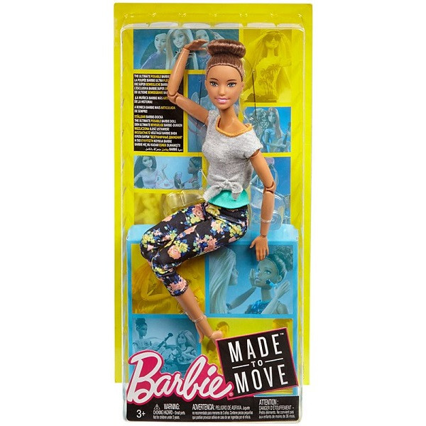 Барби Безграничные движения Шатенка с пучком Mattel Barbie FTG82 - фото 4 - id-p98602859