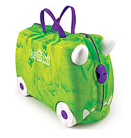 Чемодан на колесиках Динозавр, Зелёный Trunki