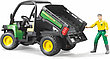 Мини-самосвал John Deere Gator XUV 855D c фигуркой водителя 107 мм Bruder 02490, фото 3