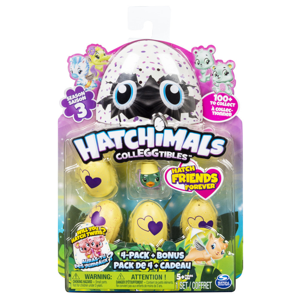 Hatchimals 328133 Хетчималс Коллекционная фигурка (4 штуки + бонус)