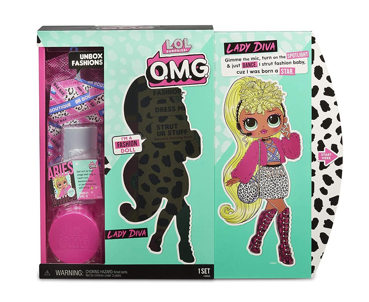 Куклы L.O.L. Кукла ЛОЛ OMG Леди Дива - Lady Diva 560562 (дефект упаковки)