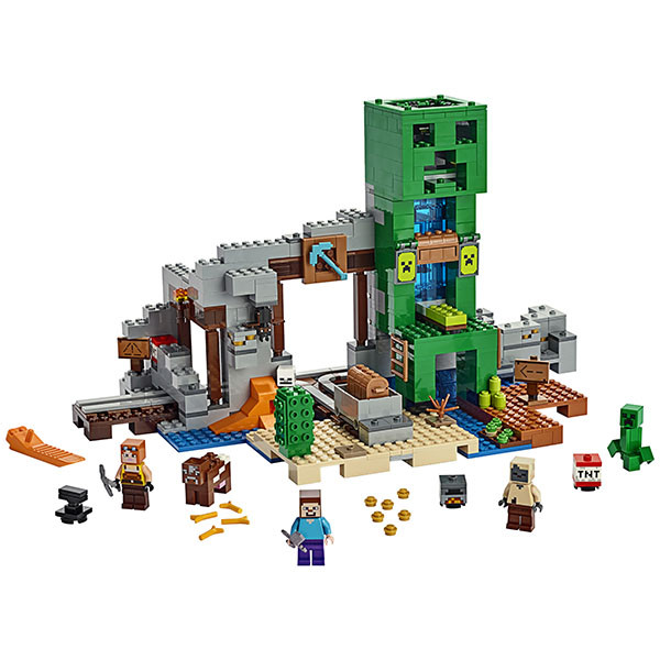 Конструктор ЛЕГО Майнкрафт Шахта крипера LEGO Minecraft 21155 - фото 2 - id-p103765859