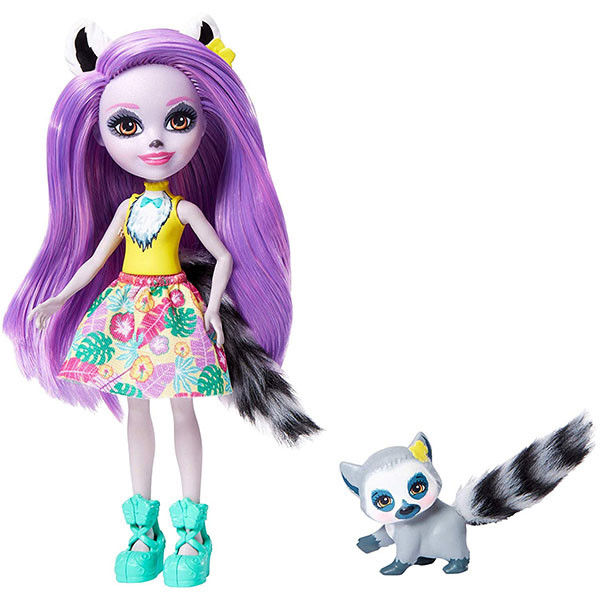 Кукла  Лариса Лемури с любимой зверюшкой Mattel Enchantimals GFN44