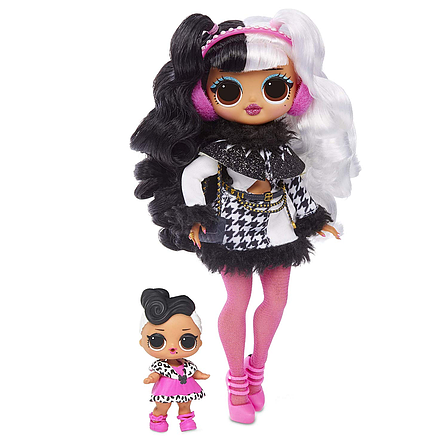 Куклы L.O.L. Кукла ЛОЛ OMG Зимнее Диско Dollie + кукла DollFace 2 волна, фото 2