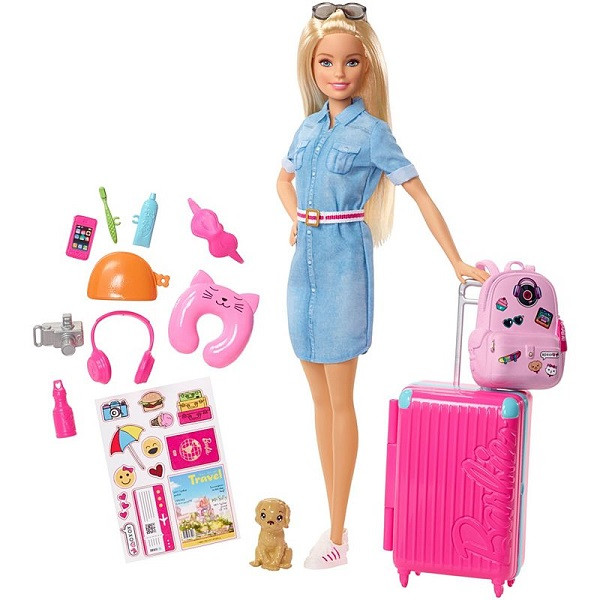 Барби Кукла из серии Путешествия Mattel Barbie FWV25