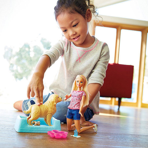 Барби Игровой набор "Кукла и собака с новорожденными щенками" Mattel Barbie FDD43 - фото 5 - id-p109452277