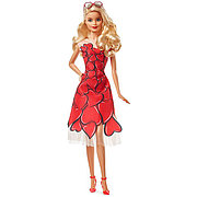 Барби Коллекционная кукла в в красном платье Mattel Barbie FXC74