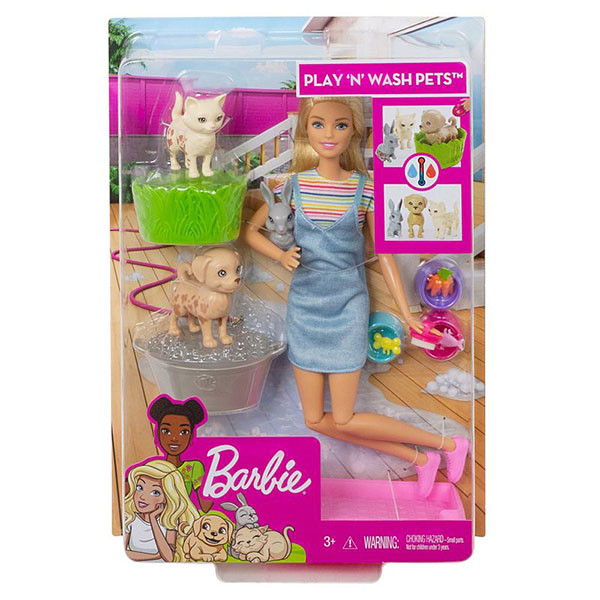 Барби Игровой набор "Кукла и домашние питомцы" Mattel Barbie FXH11 - фото 6 - id-p109452282