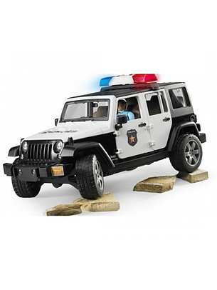Внедорожник Jeep Wrangler Bruder Полиция с фигуркой 02526, фото 2