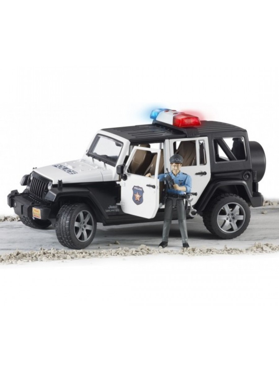 Внедорожник Jeep Wrangler Bruder Полиция с фигуркой 02526 - фото 3 - id-p107802184