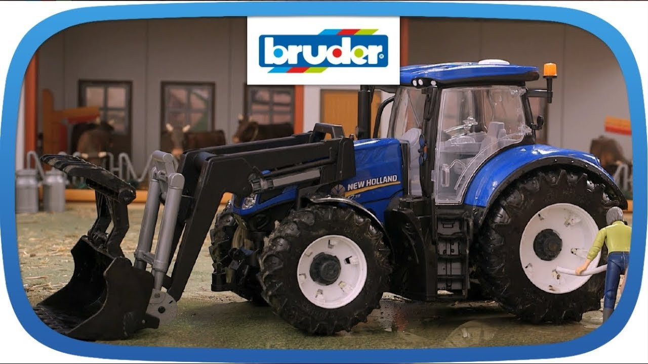 Брудер Трактор с погрузчиком New Holland 03121 Bruder - фото 5 - id-p109452354