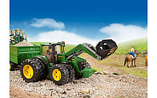 Трактор John Deere 7930 с 2-ми колёсами 03052 Брудер, фото 3