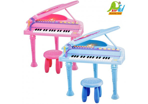 Пианино детское со стульчиком 3205А (розовое, голубое) - фото 1 - id-p109467733