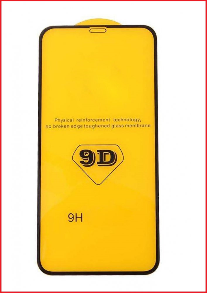 Защитное стекло 9d для Apple Iphone X черный (полная проклейка) - фото 3 - id-p109498245