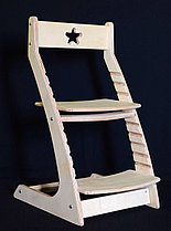 Растущий регулируемый стул для школьника Ростик Rostik модель СП1 Покрытый лаком