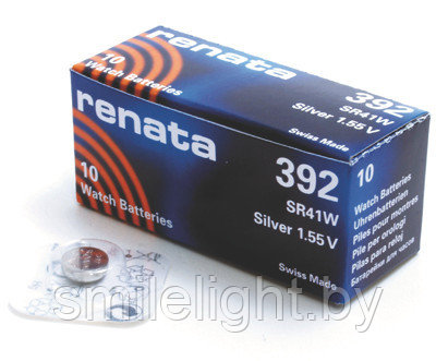 Батарейка часовая Renata Silver Oxide 392, блистер 1