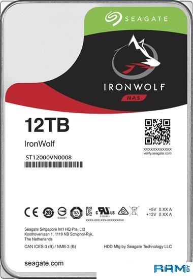 Жесткий диск Seagate IronWolf 12TB ST12000VN0008