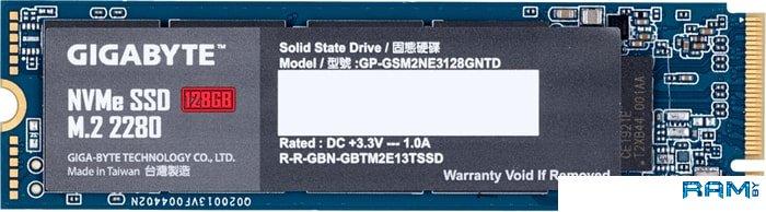 SSD Gigabyte NVMe 128GB GP-GSM2NE3128GNTD - фото 1 - id-p109500701