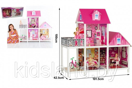 Домик для кукол Барби с мебелью, арт 66883 - фото 2 - id-p109505857