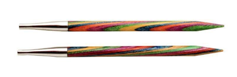 Knit Pro Спицы съемные Symfonie 3 мм для длины тросика 20см, дерево, многоцветный, 2шт