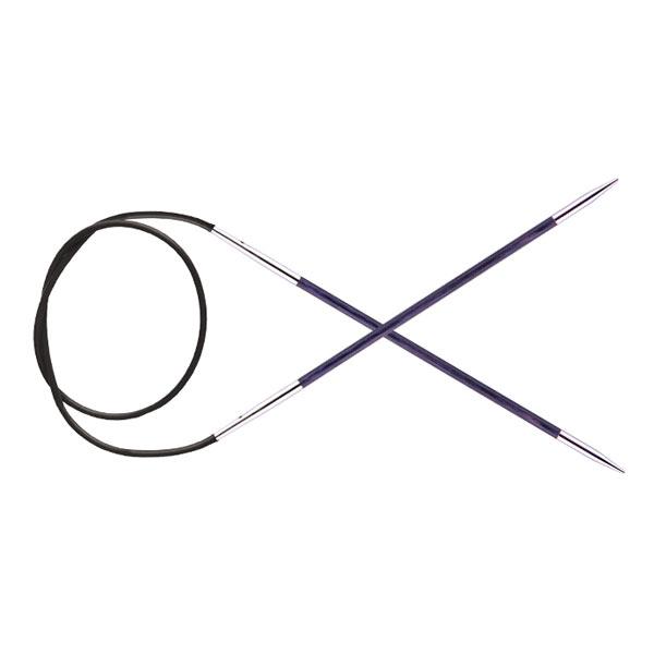 Knit Pro Спицы круговые Royale 3мм /100см, ламинированная береза, фиолетовый