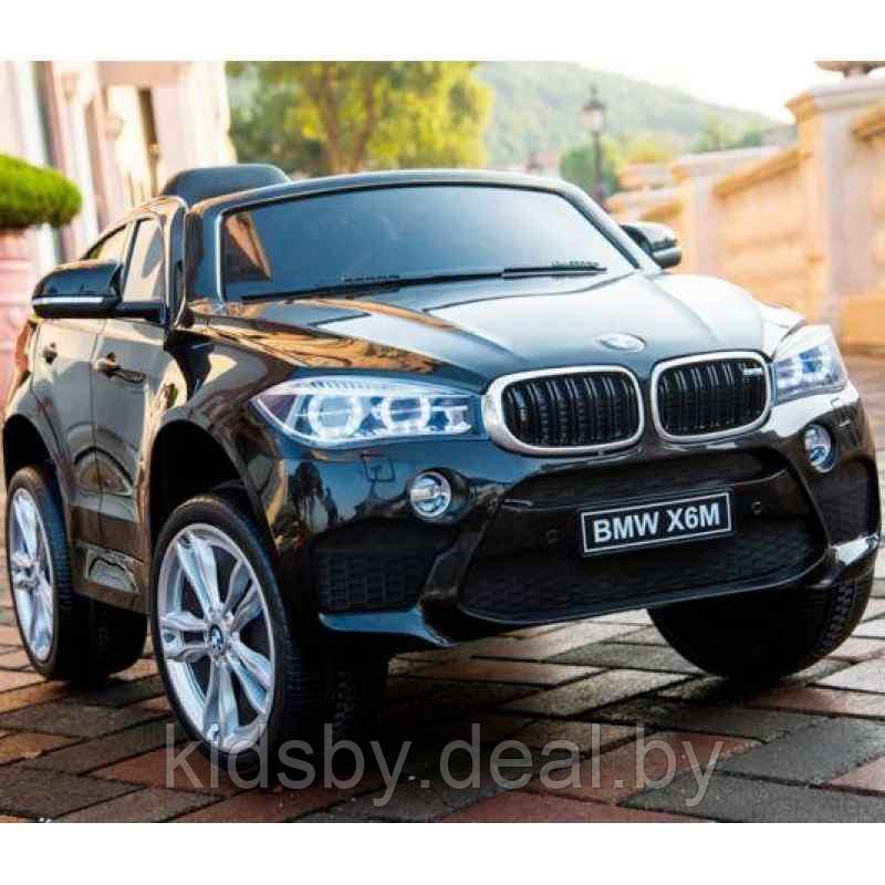Детский электромобиль RiverToys BMW X6M JJ2199 (черный) лицензия - фото 1 - id-p25384114