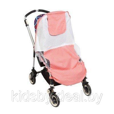 Солнцезащитный тент для коляски Mammie цвет розовый горошек 16-11005 - фото 1 - id-p109520845