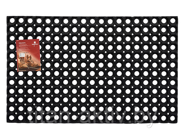 Коврик придверный ячеистый, грязесборный, 50х80х1,6 см, черный, VORTEX (ВОРТЕКС) - фото 1 - id-p105442830