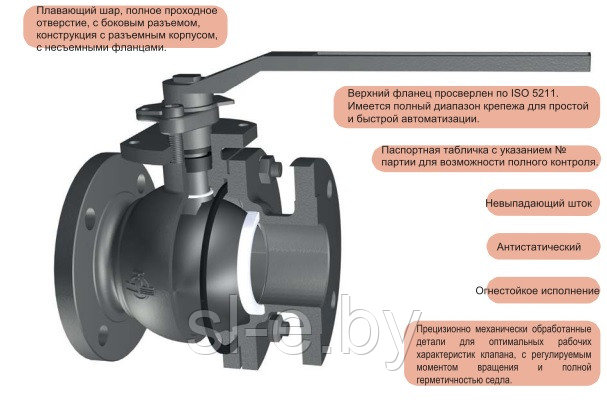 Кран шаровый COMEVAL серий BF и B8