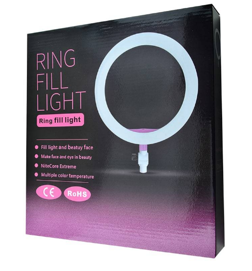 Кольцевая светодиодная лампа 26 см со штативом 2,1 метра + держатель телефон LED RING FILL LIGHT - фото 2 - id-p109752072