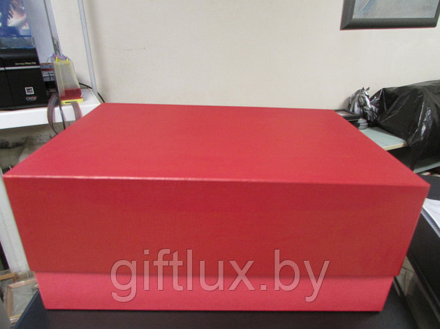 Коробка подарочная "Однотон" 35*24*15см красный, фото 2