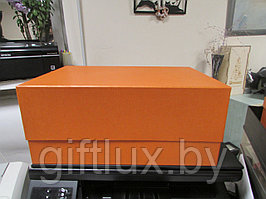 Коробка подарочная "Однотон" 35*24*15см оранжевый