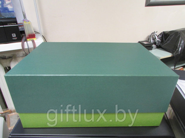Коробка подарочная "Однотон" 35*24*15см зеленый, фото 2