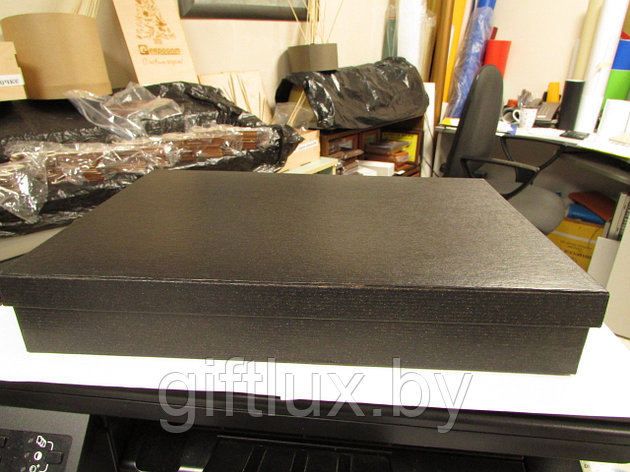 Коробка подарочная "Однотон"  32*22*5см черный, фото 2